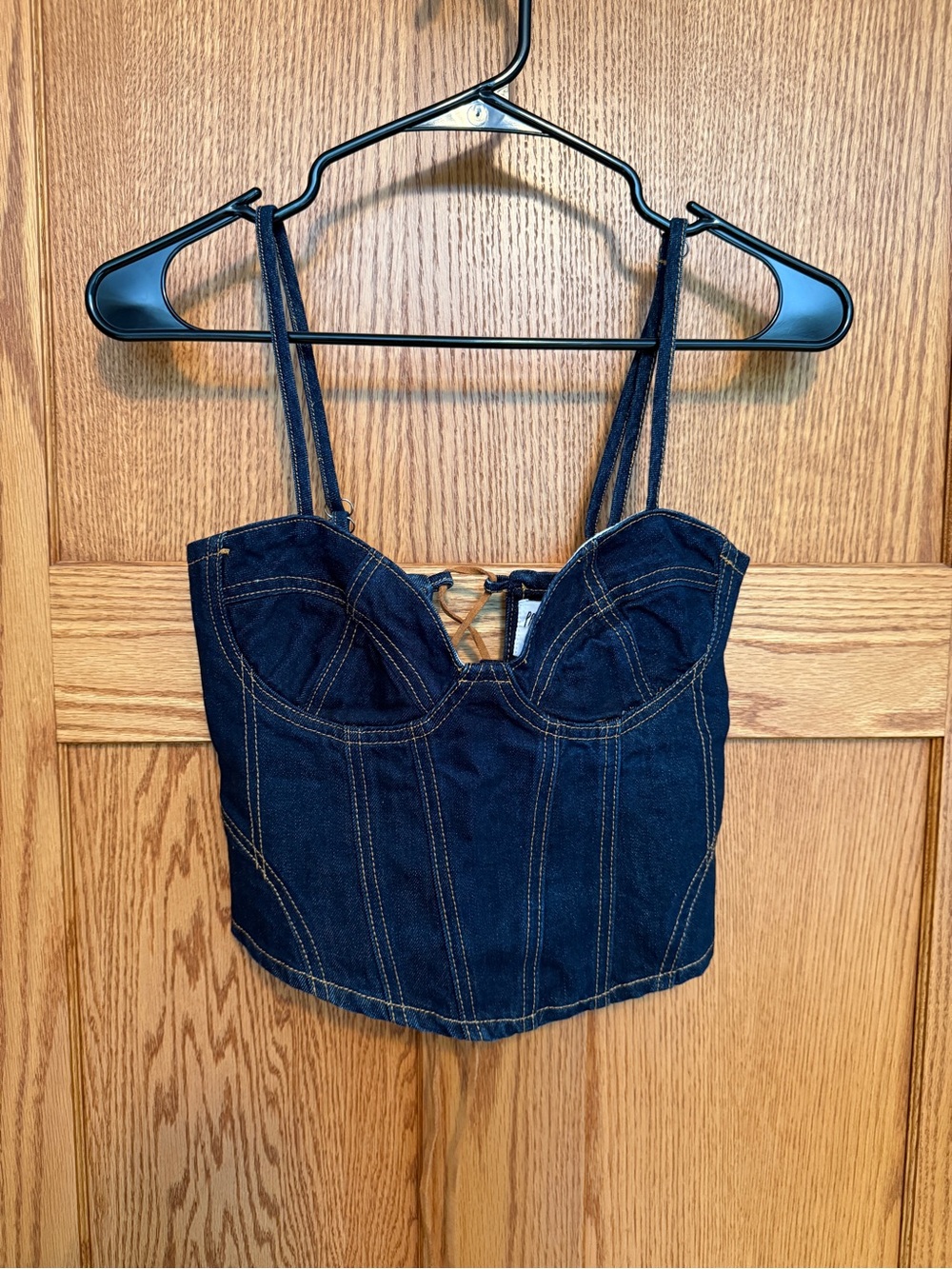 Princess Polly denim corset top size 4🏇 - Picture 1 of 3